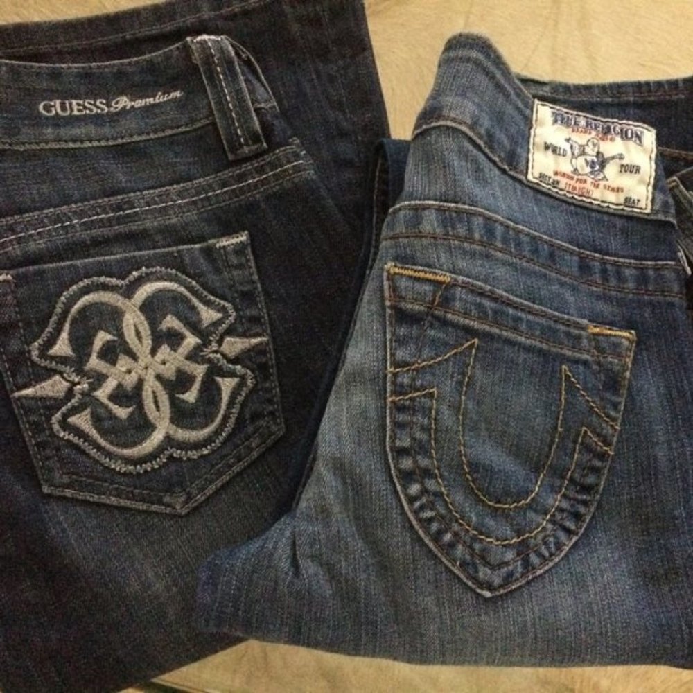 JEAN BUNDLE: Collectors: NWOT True Religion & GUESS Premium